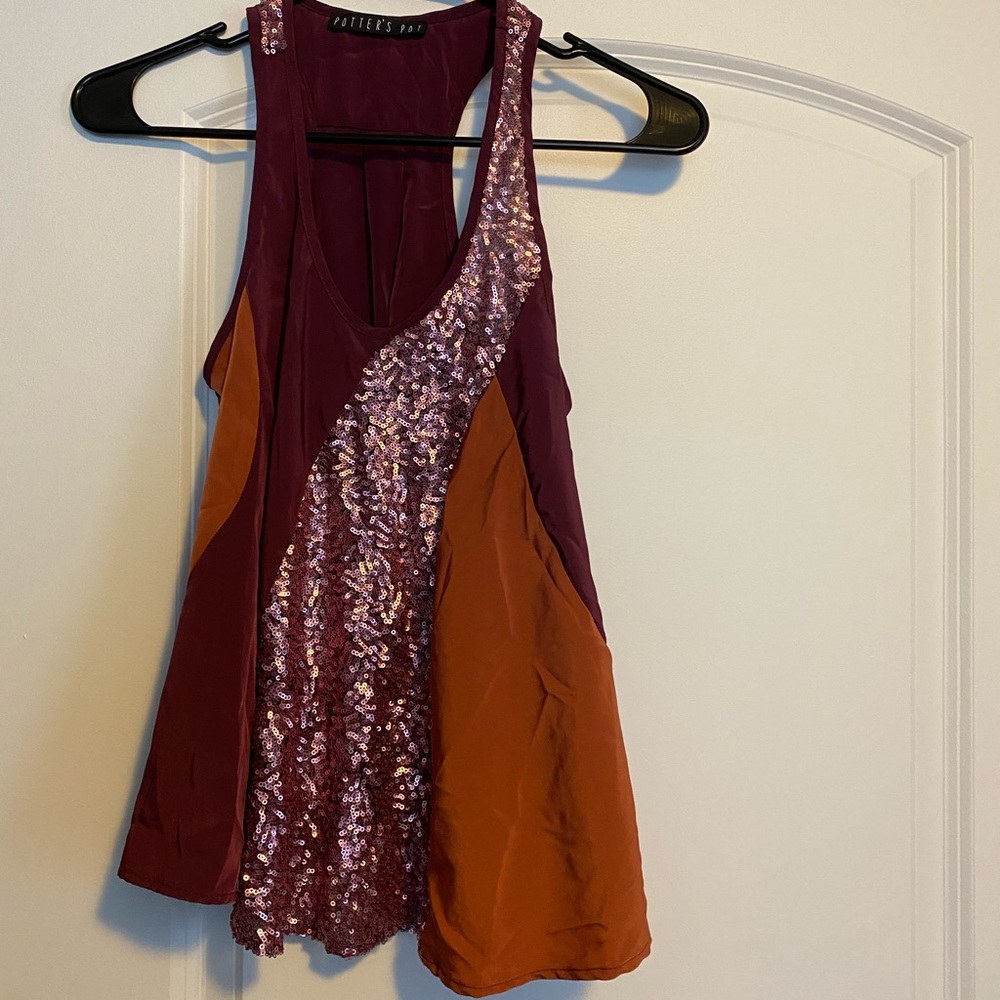 NWOT Potter’s Pot Sequin Tank